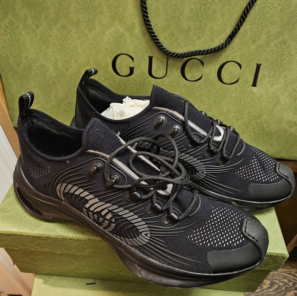 Gucci Black Run Sneaker UK Size 11